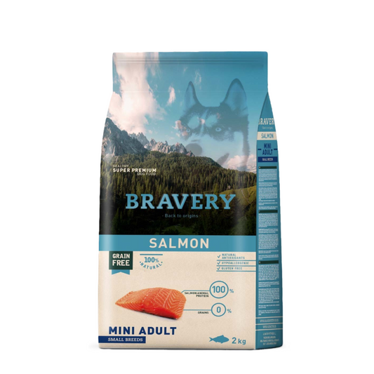 Bravery Salmón Mini Adulto Raza Pequeña 2 kg