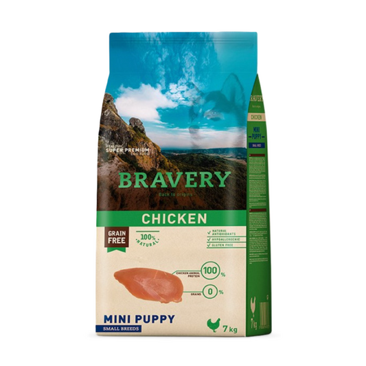 Bravery Pollo Mini Puppy Razas Pequenas 7 kg