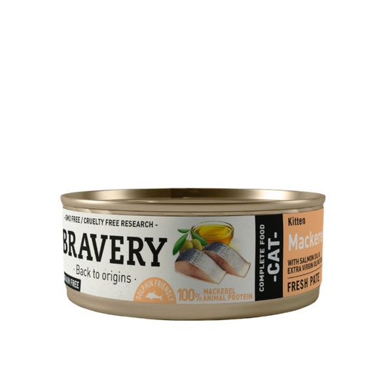 Lata Bravery Kitten Gatito Pescado  70 gr