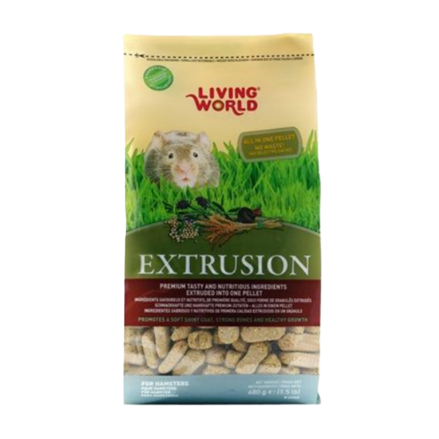 Alimento para Hámster Extruido Living World 600 GR