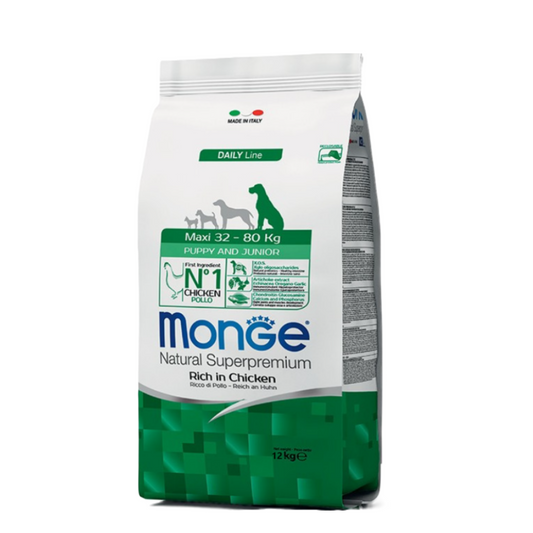 Monge Pollo Maxi Puppy Razas Grandes 12 kg