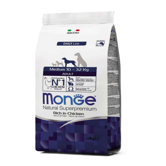 Monge Pollo Medium Adulto Razas Medianas 12 kg