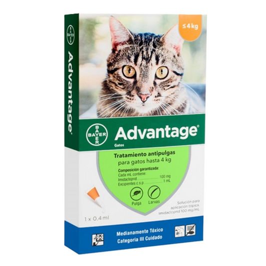 Advantage Pipeta para Gatos hasta 4 KG