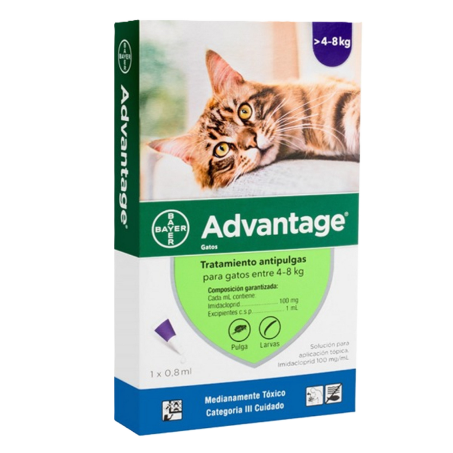 Advantage Pipeta para Gatos de 4 a 8 KG