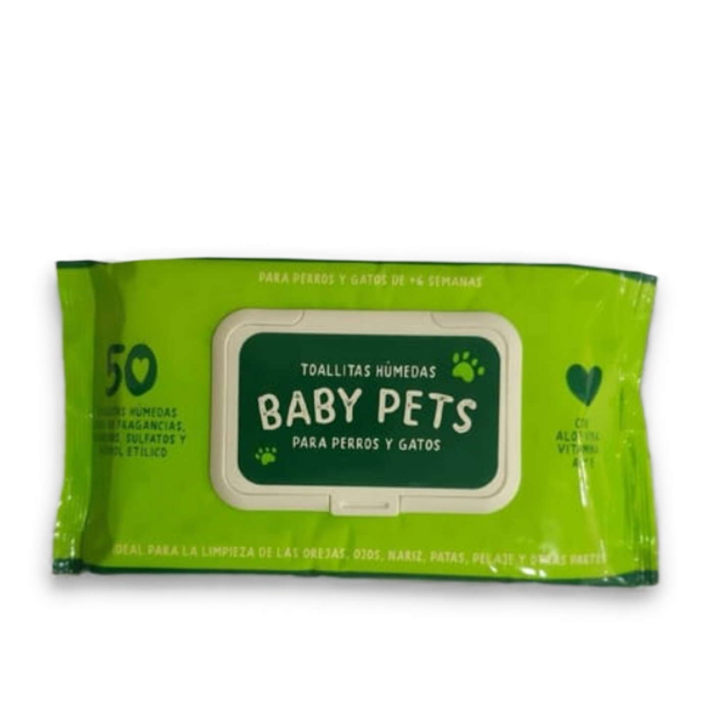 Toallita húmeda Baby Pets 50 Unidades