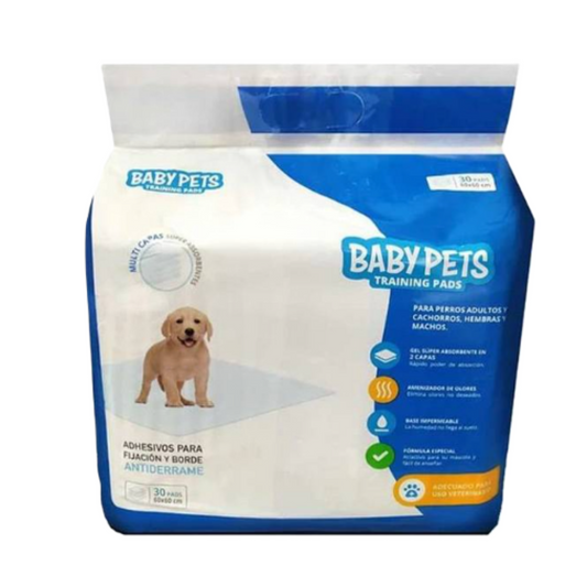 Sabanillas Training Pads  Baby Pets - 30 Unidades