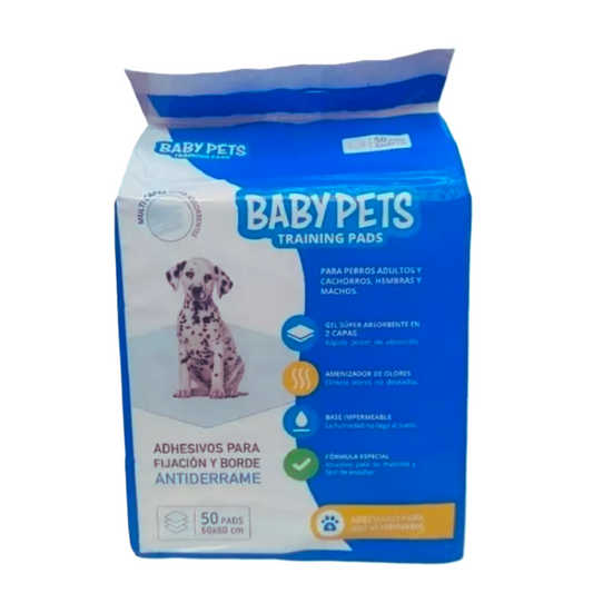 Sabanillas Training Pads  Baby Pets - 50 Unidades