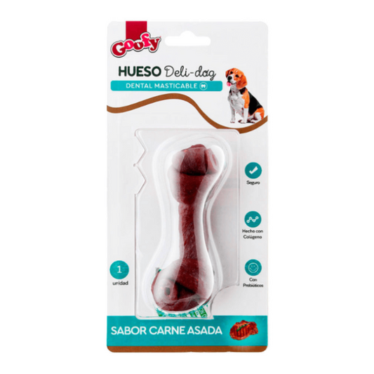 Hueso Masticable de Carne Asada Delidog 50 GR