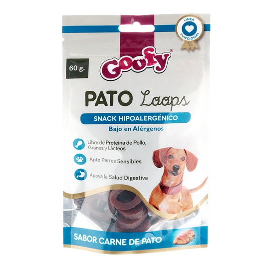 Snacks Hipoalergénicos Pato Loops Goofy 60 GR