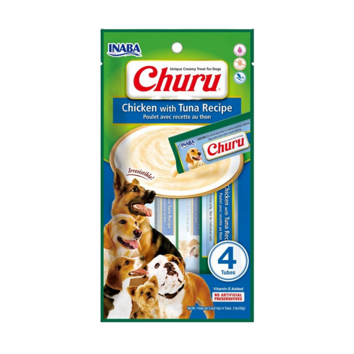 Churu para Perros de Pollo con Atun  (contiene 4 tubitos)