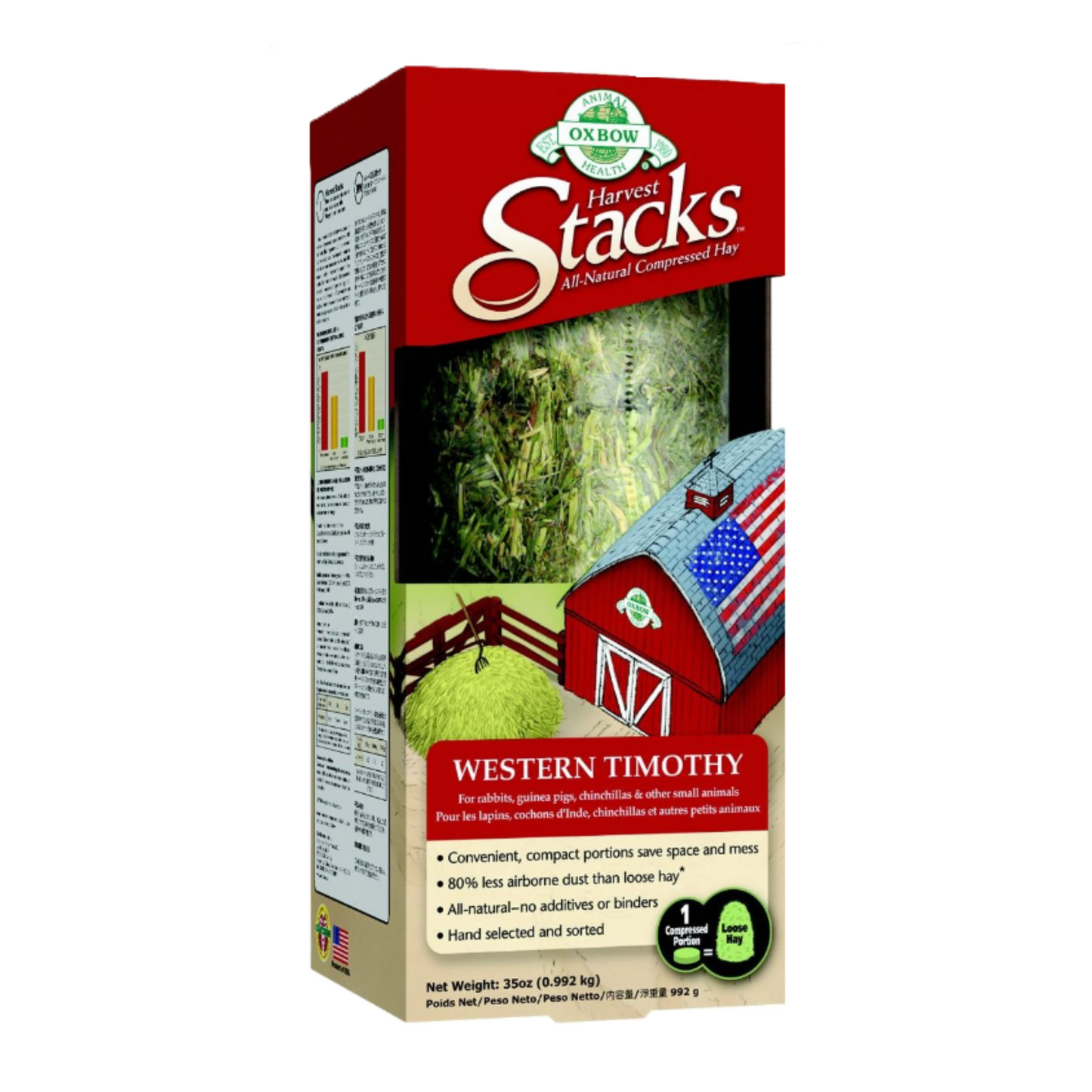 Mini Fardos de Heno Harvest Stacks Oxbow  990 Gr