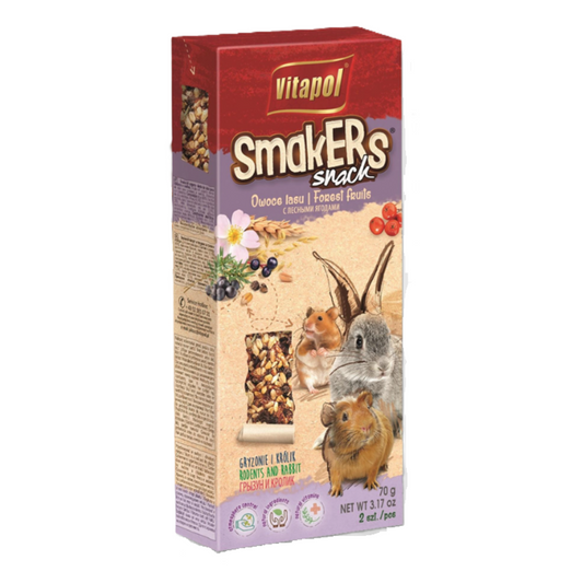 Snack para Roedores ( Frutos del Bosque ) Smakers Vitapol 70 Gr