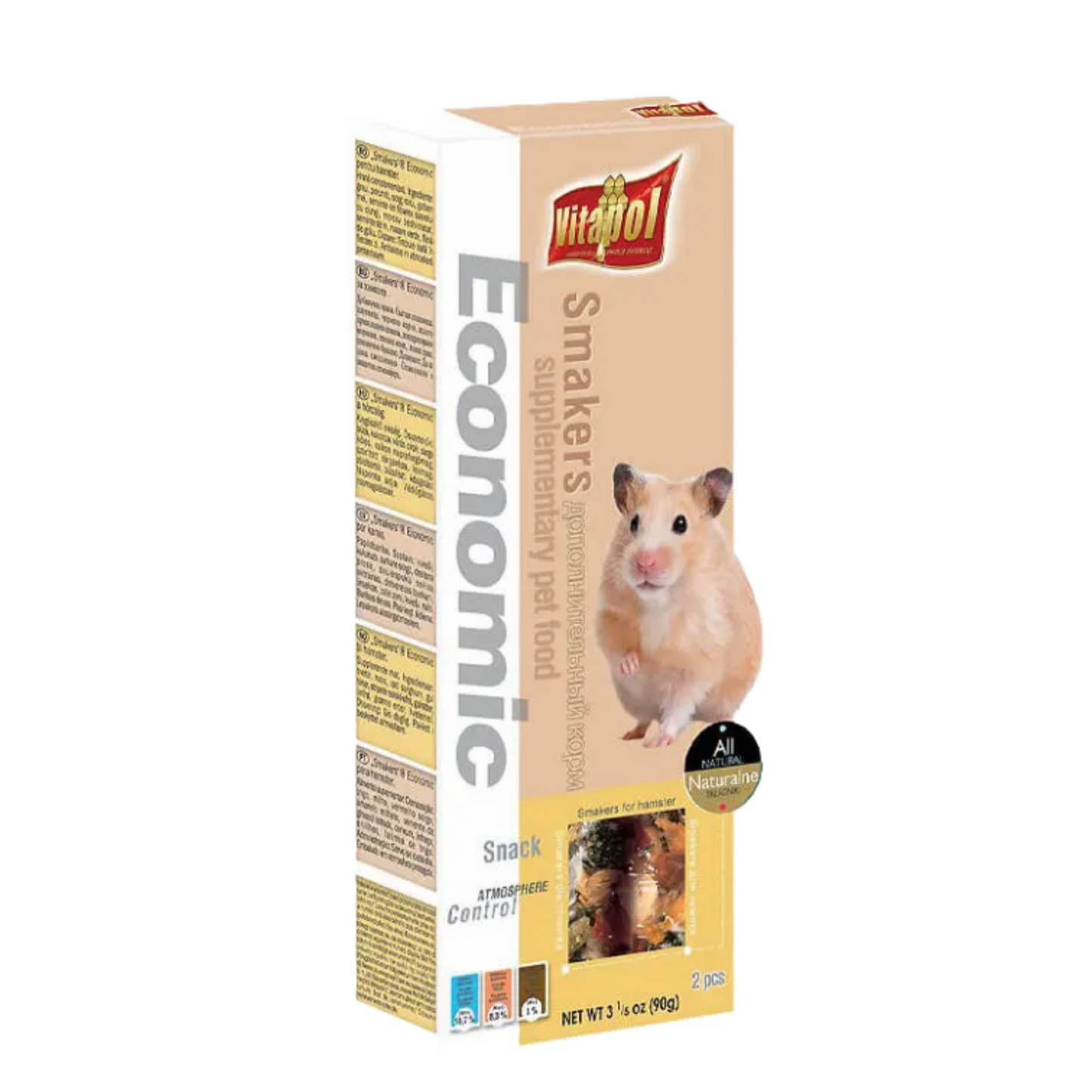 Snack para Hamster (Mezcla de Granos, Semillas y Vegetales) Economic Vitapol 90 Gr